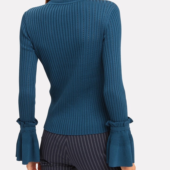 Jonathan Simkhai Pointelle Sweater - Picture 2 of 7